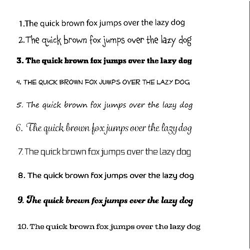 ds_The quick brown fox lettertypes